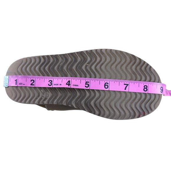 Girls Faux Suede Fur Tan Brown Boots Generic Unbranded Size 1 Winter Casual Warm - Picture 11 of 12